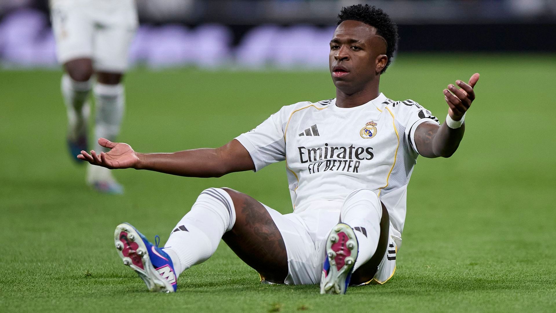 Vinicius en un partido con el Real Madrid