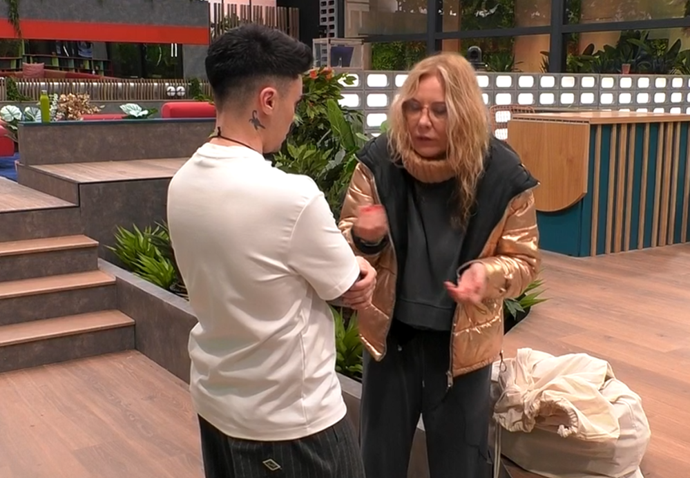 Belén departe con Mario