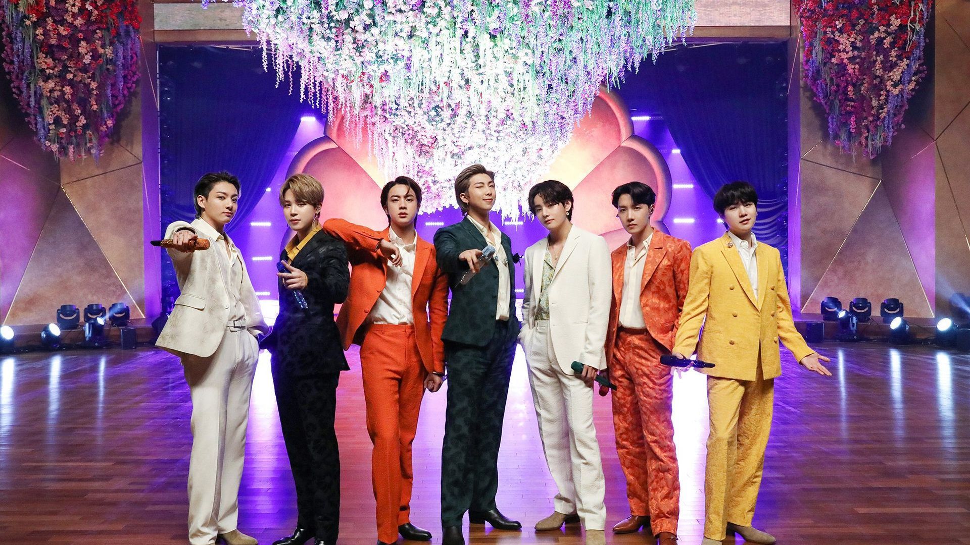 BTS en uno de sus conciertos