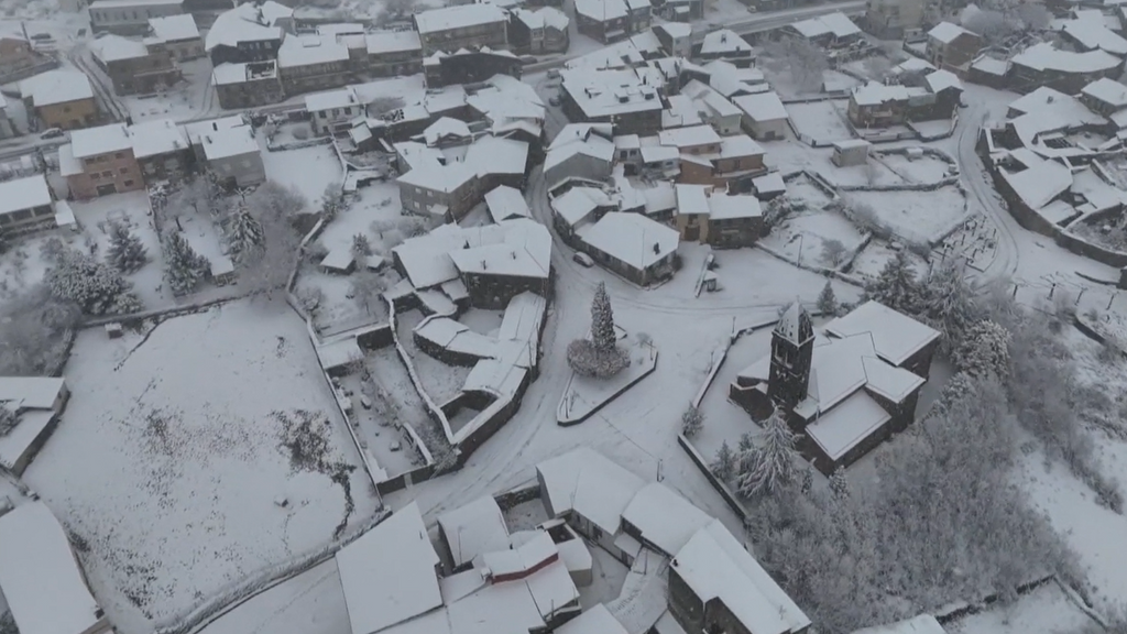 Copiosas nevadas en el país por la borrasca Ingrid