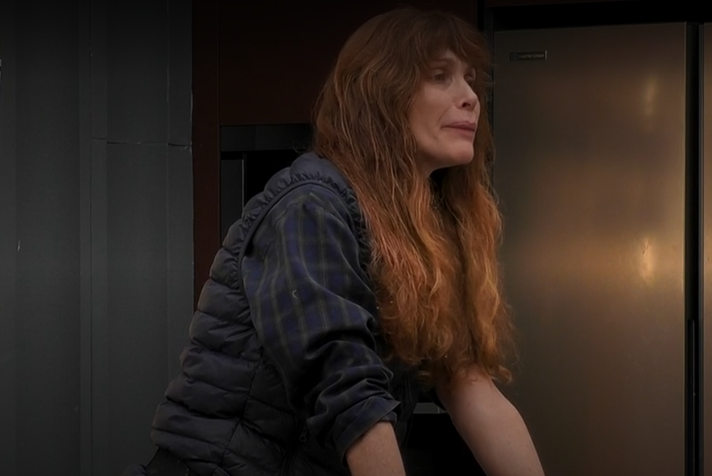 Cristina departe con sus compañeros