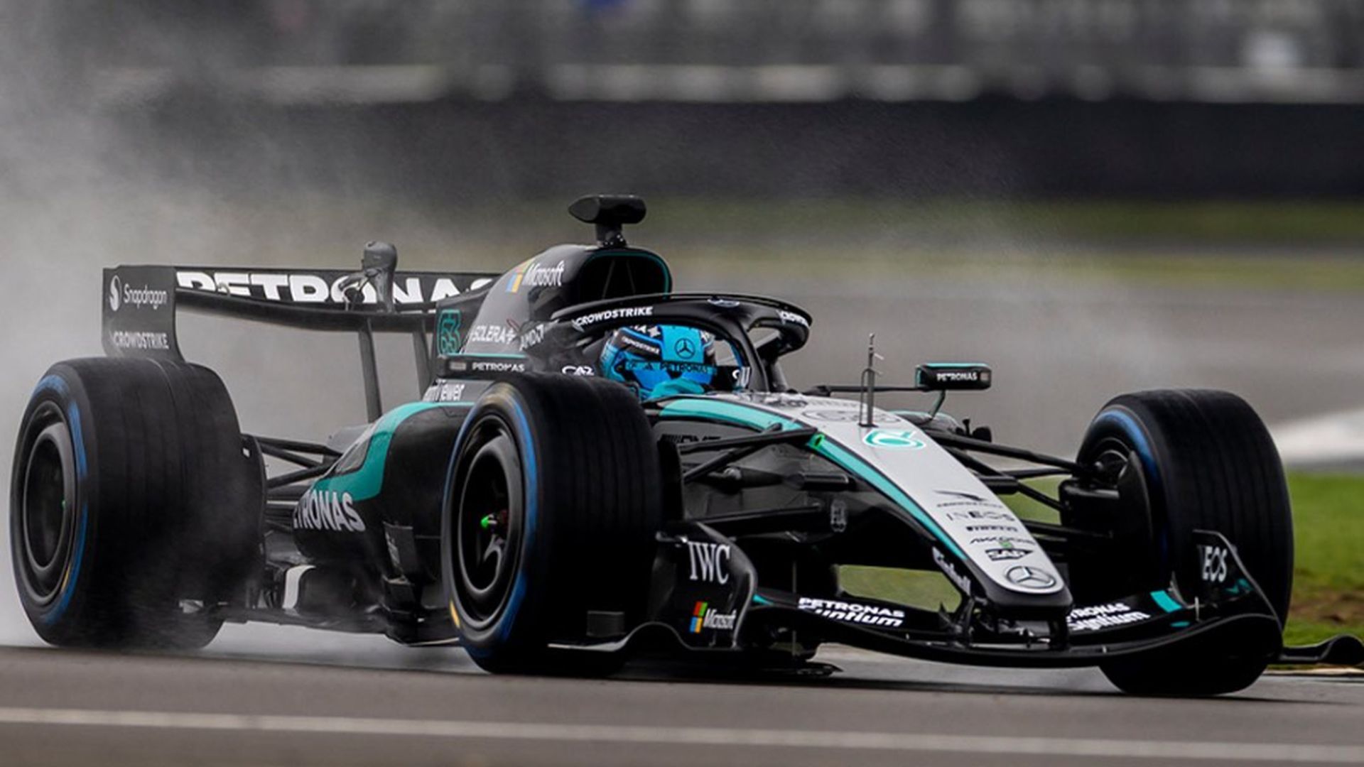 El nuevo Mercedes W17, en Silverstone El nuevo Mercedes W17, en Silverstone