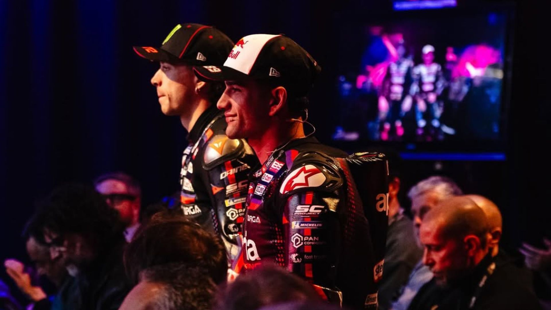 Jorge Martín, en la presentación de Aprilia