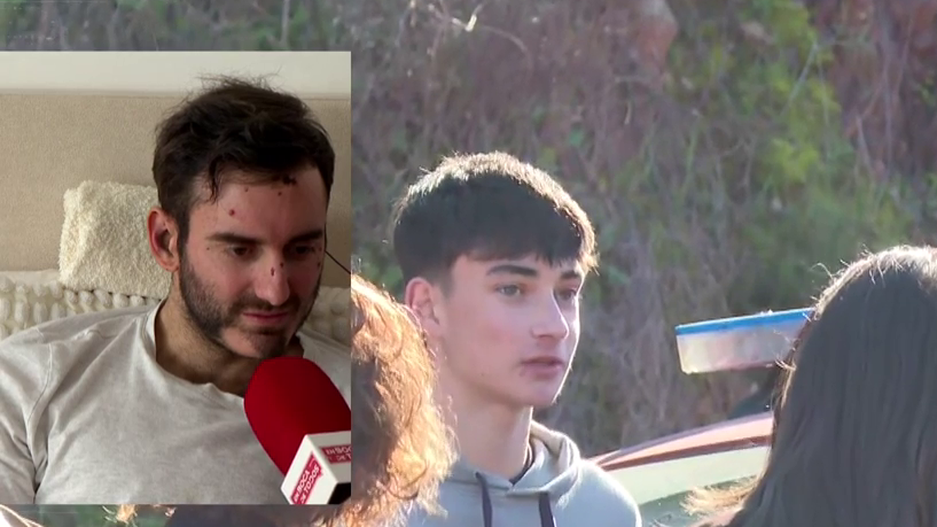 Salvador le agradece a Elisabeth que su hijo, Julio, le ayudara a salir con vida del vagón