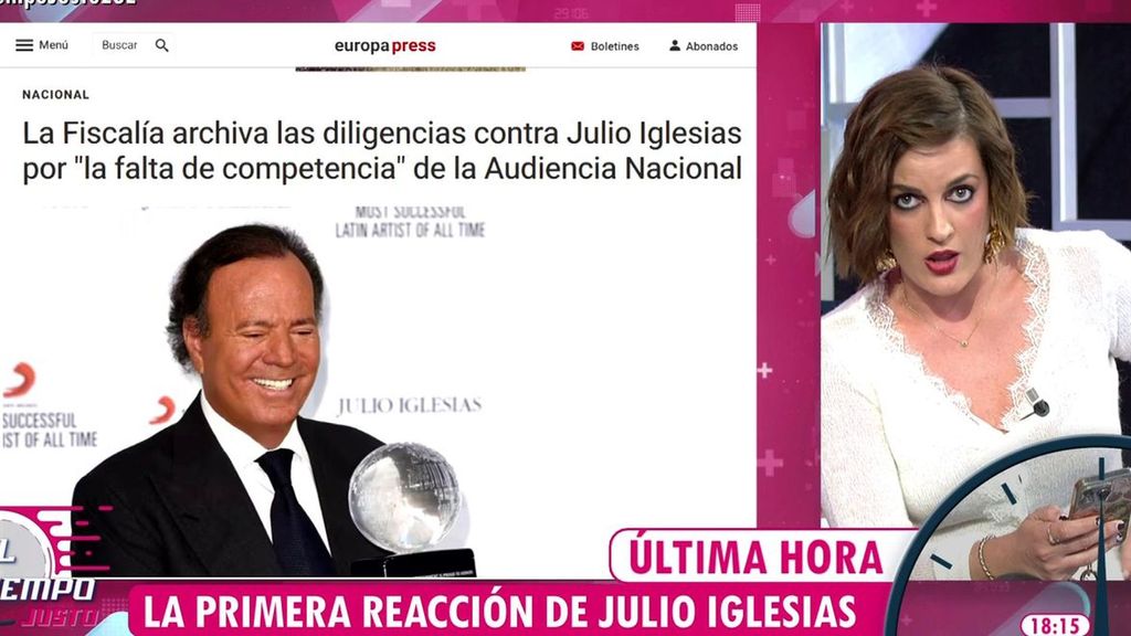 Las primeras reacciones de Julio Iglesias tras el archivo de su causa: "Está pletórico"