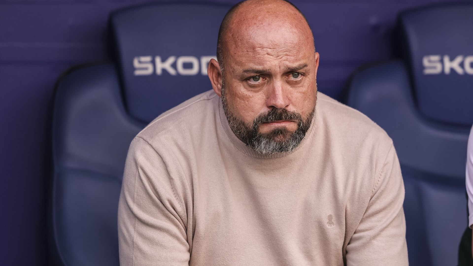 Manolo González, en un partido del Espanyol