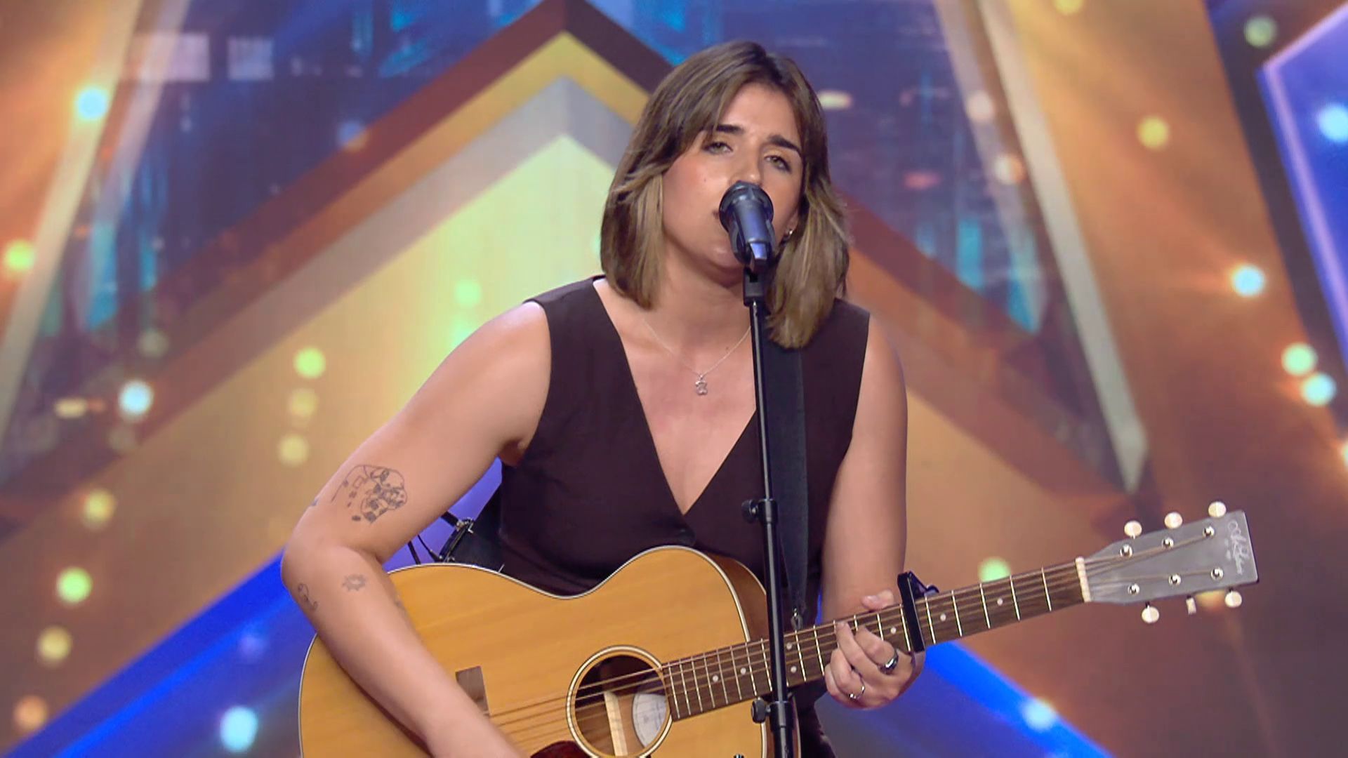 Noelia Sánchez, durante su actuación en las audiciones de 'Got Talent'