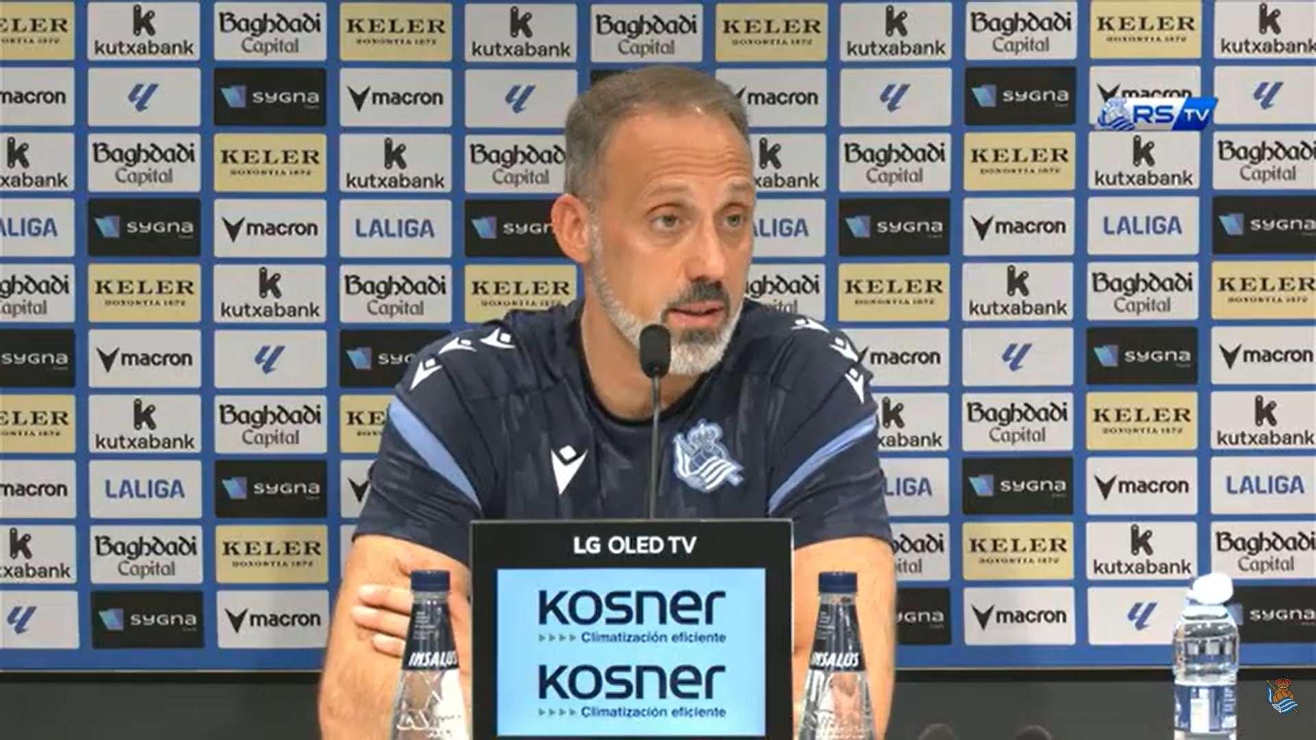 Pellegrino Matarazzo, en rueda de prensa de la Real Sociedad Pellegrino Matarazzo, en rueda de prensa de la Real Sociedad