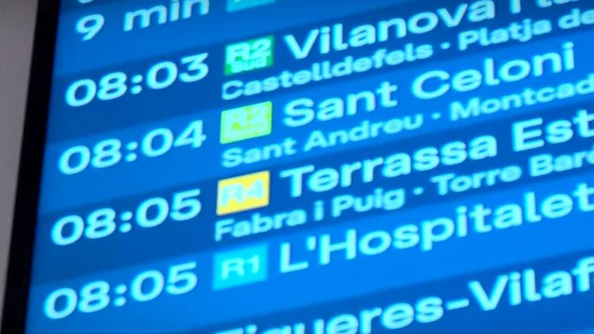 Rodalies restablece de forma progresiva el servicio de cercanías en Cataluña tras dos días suspendido por el accidente mortal de Gelida, Barcelona