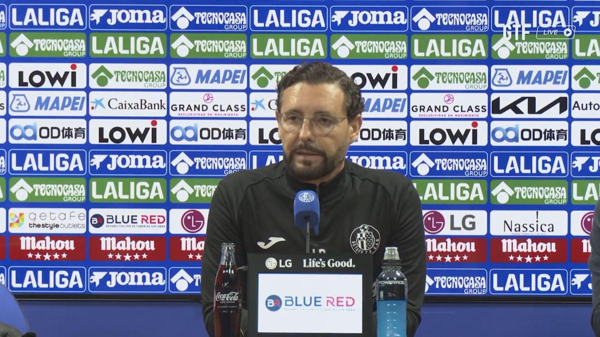 José Bordalás en rueda de prensa