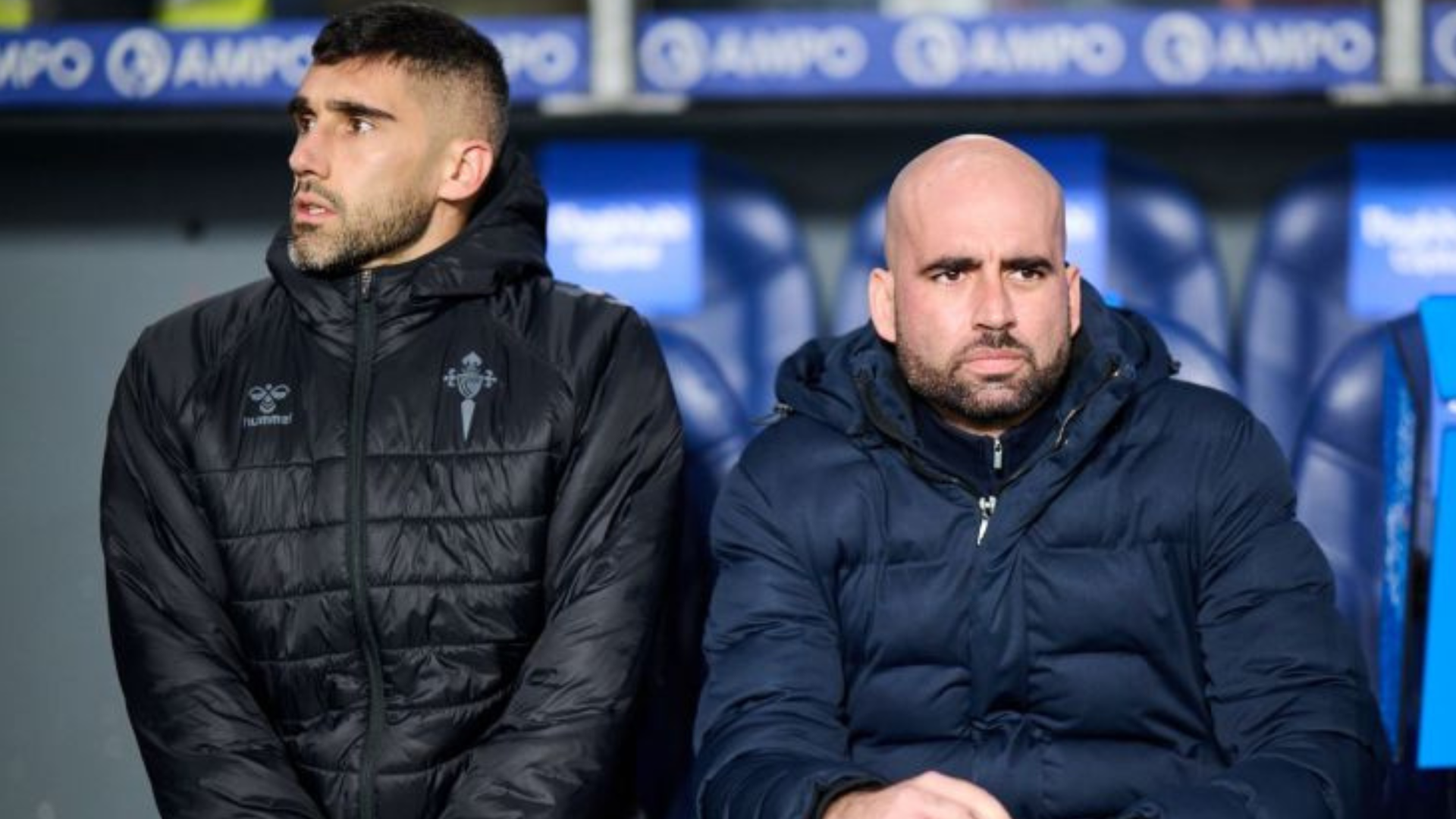 Claudio Giráldez con Rober Fernández Claudio Giráldez con Rober Fernández