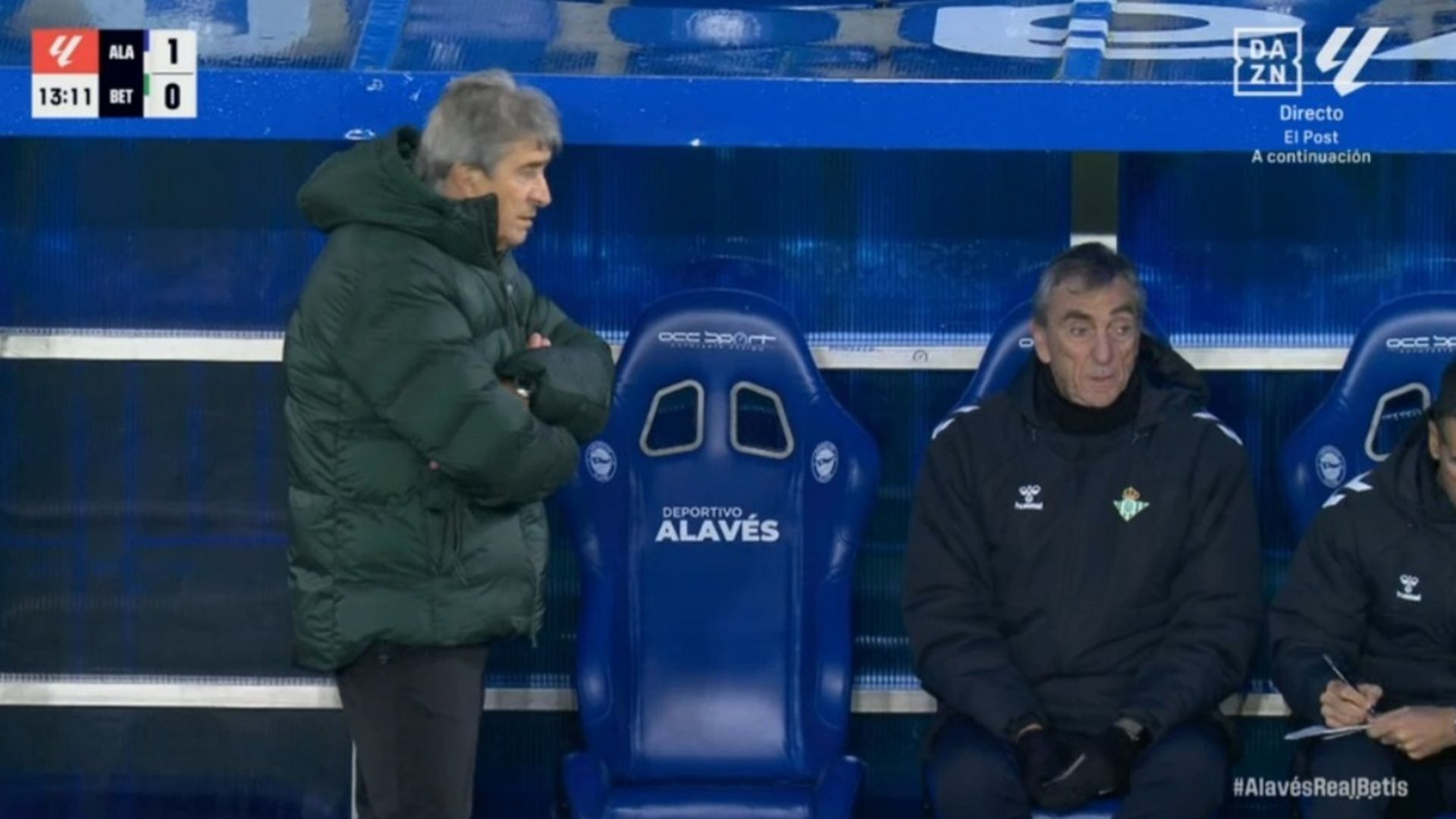 Cousillas, lamentándose del error de Bakambu.