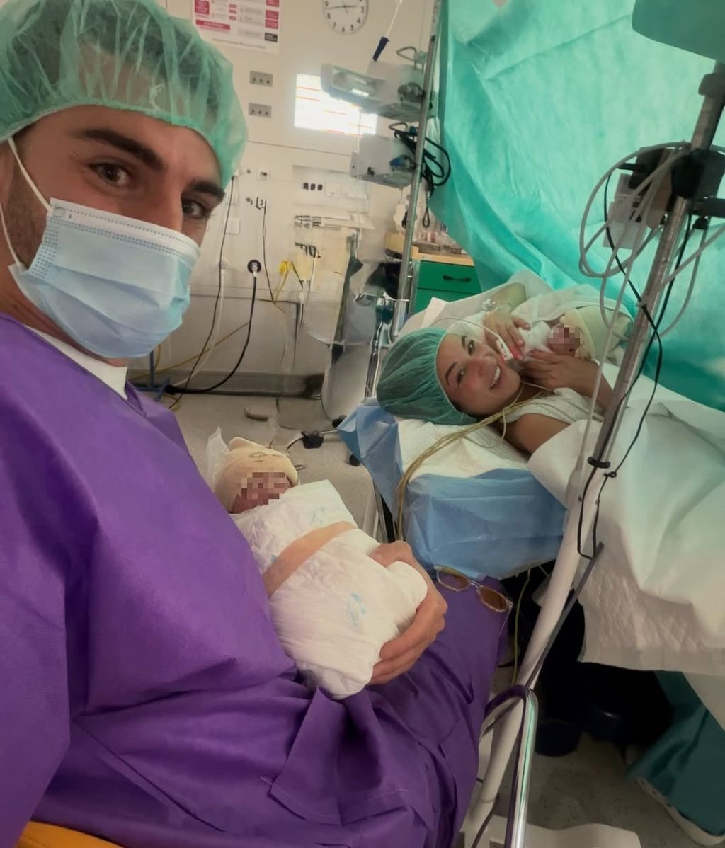 Estela Grande y Juan Iglesias en el hospital