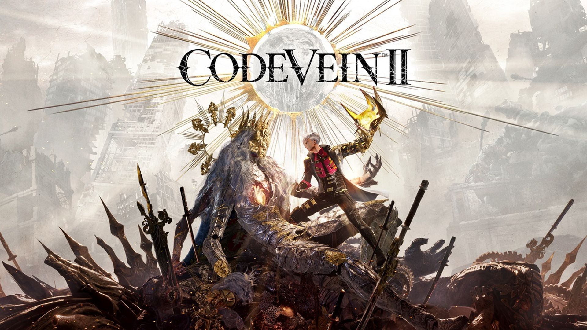 La portada con el logo principal de Code Vein II. La portada con el logo principal de Code Vein II.