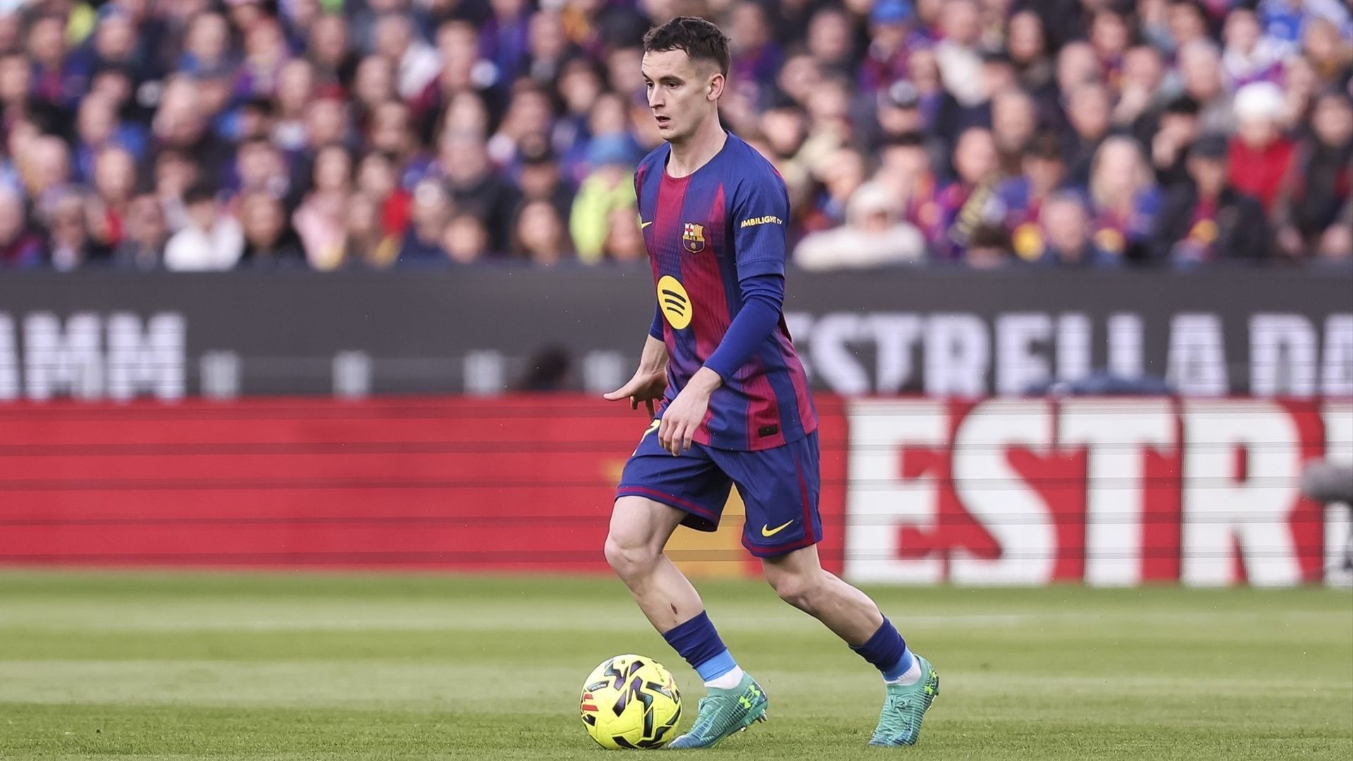 Marc Casadó, en el partido del FC Barcelona