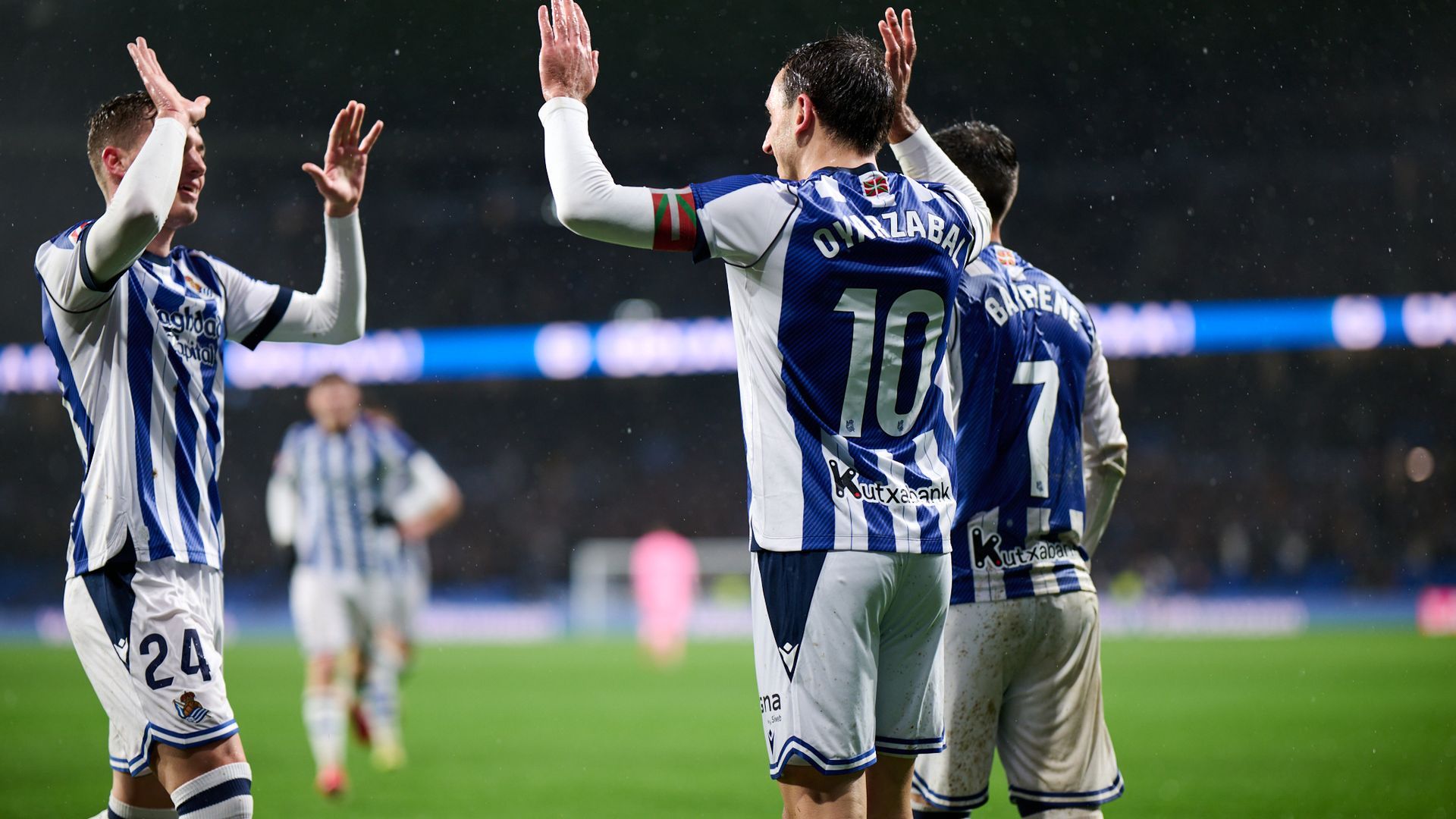 Mikel Oyarzabal celebra su gol en el Real Sociedad-Celta Mikel Oyarzabal celebra su gol en el Real Sociedad-Celta