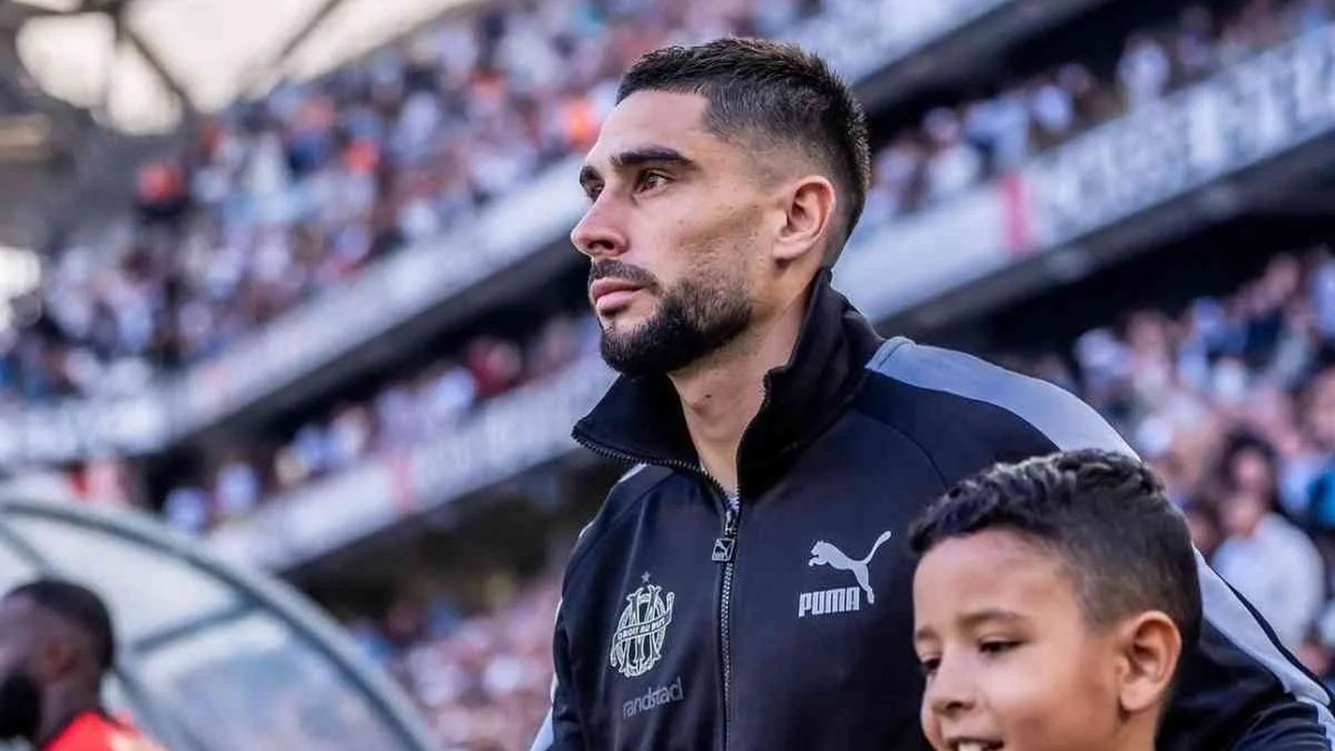 Neal Maupay, en un partido con el Marsella