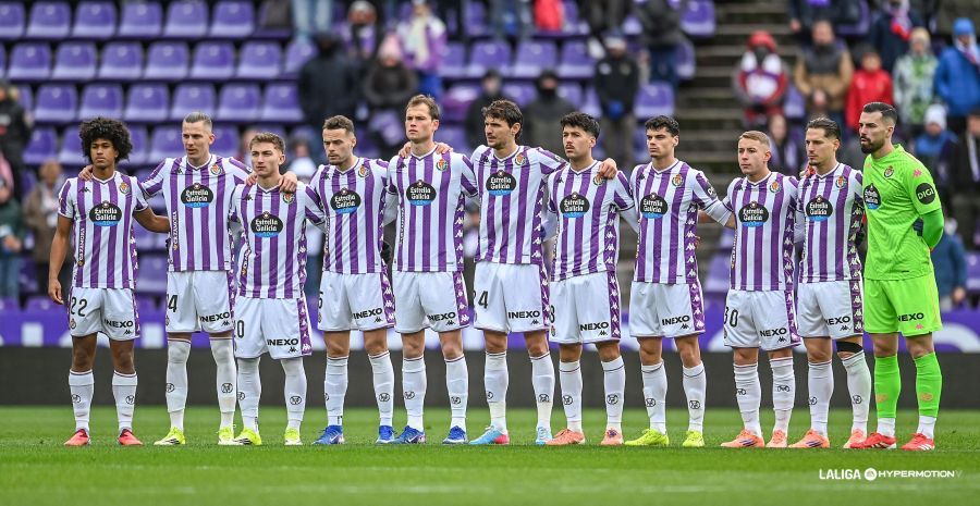 Once del Pucela ante el Albacete en Zorrilla.