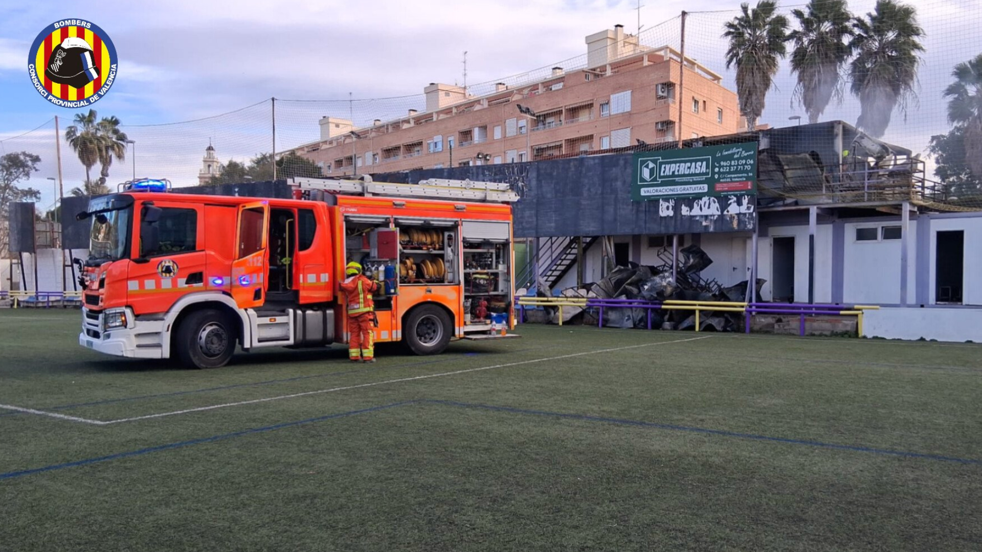 Arde el campo de Los Silos