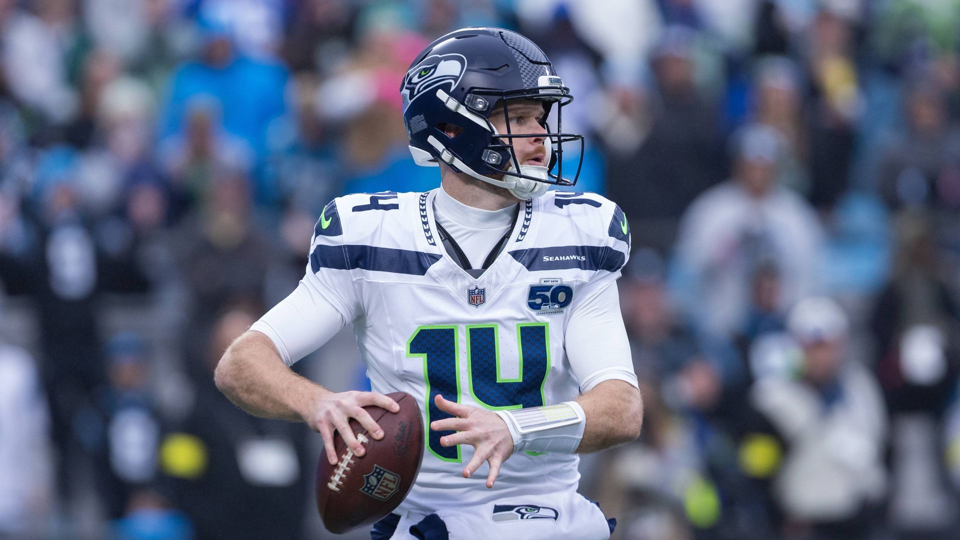 Sam Darnold, quarterback de los Seattle Seahawks