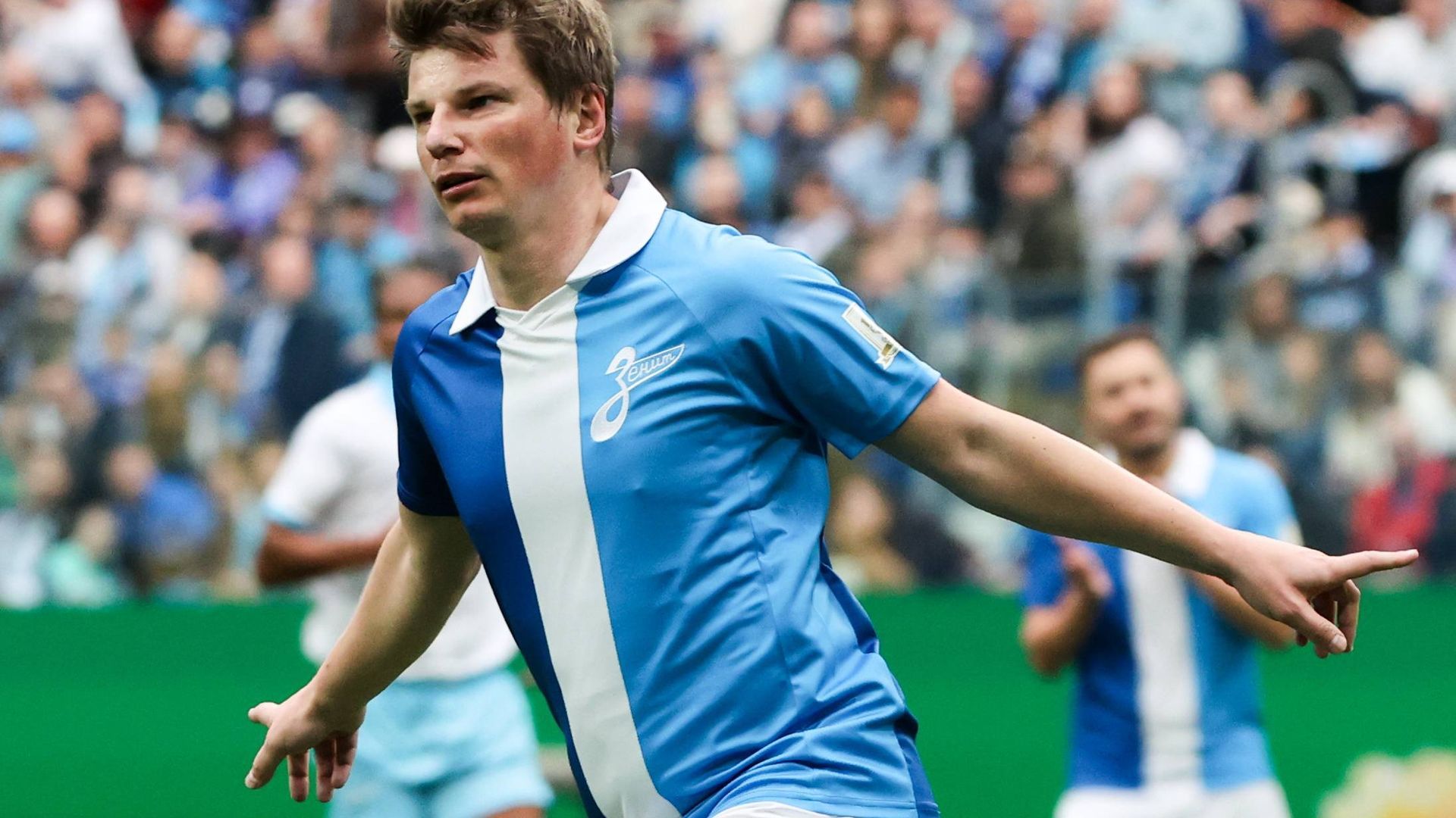 Andréi Arshavin, en un partido de leyendas