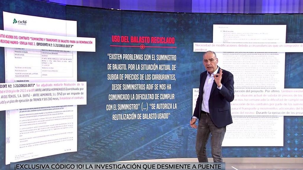 Exclusiva | Balastos reciclados y traviesas sin renovar: los informes que ponen entre las cuerdas a Óscar Puente sobre el tramo de Adamuz