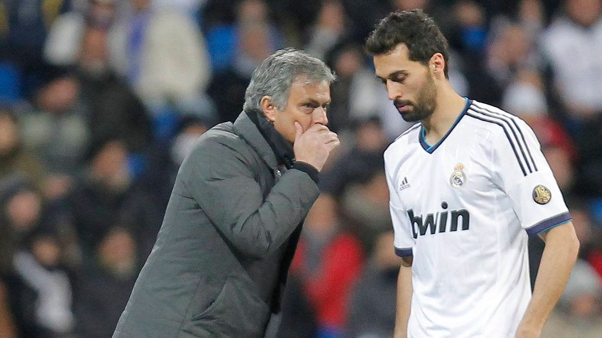 Álvaro Arbeloa junto a José Mourinho