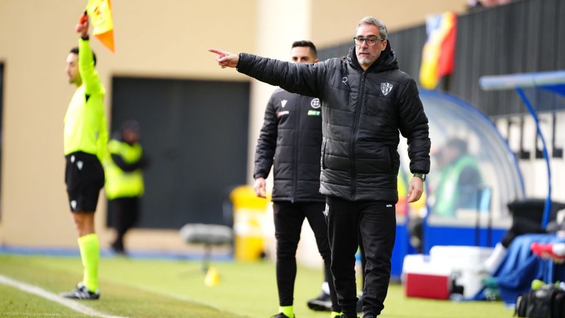 Bolo, durante el Andorra - Huesca