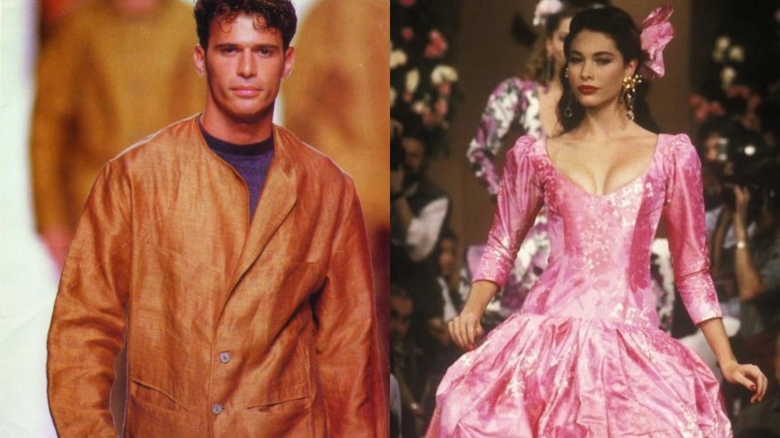 Carlos Lozano y Cristina Piaget compartieron pasarelas e intimidad en los 90