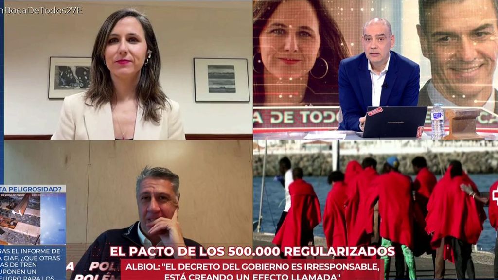 El choque entre Ione Belarra y Nacho Abad al hablar de inmigración: "No me llames racista"