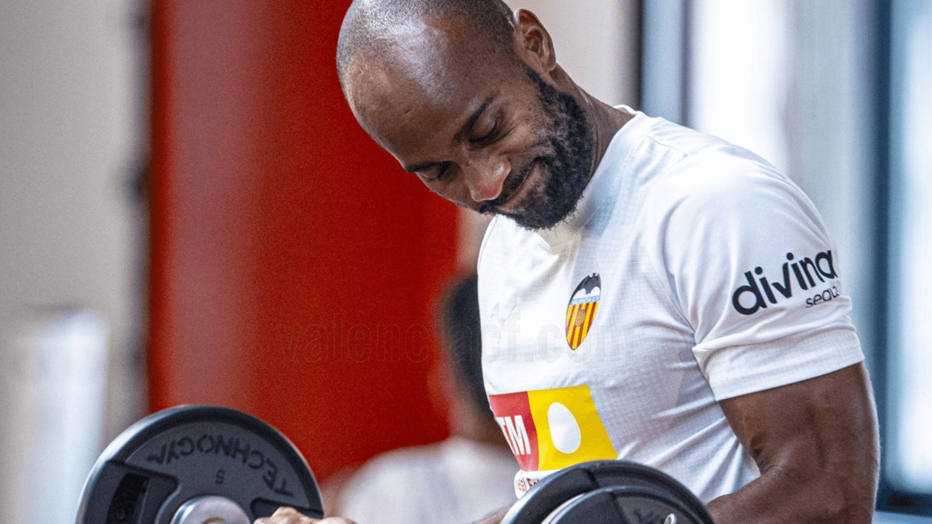 Foulquier hace pesas