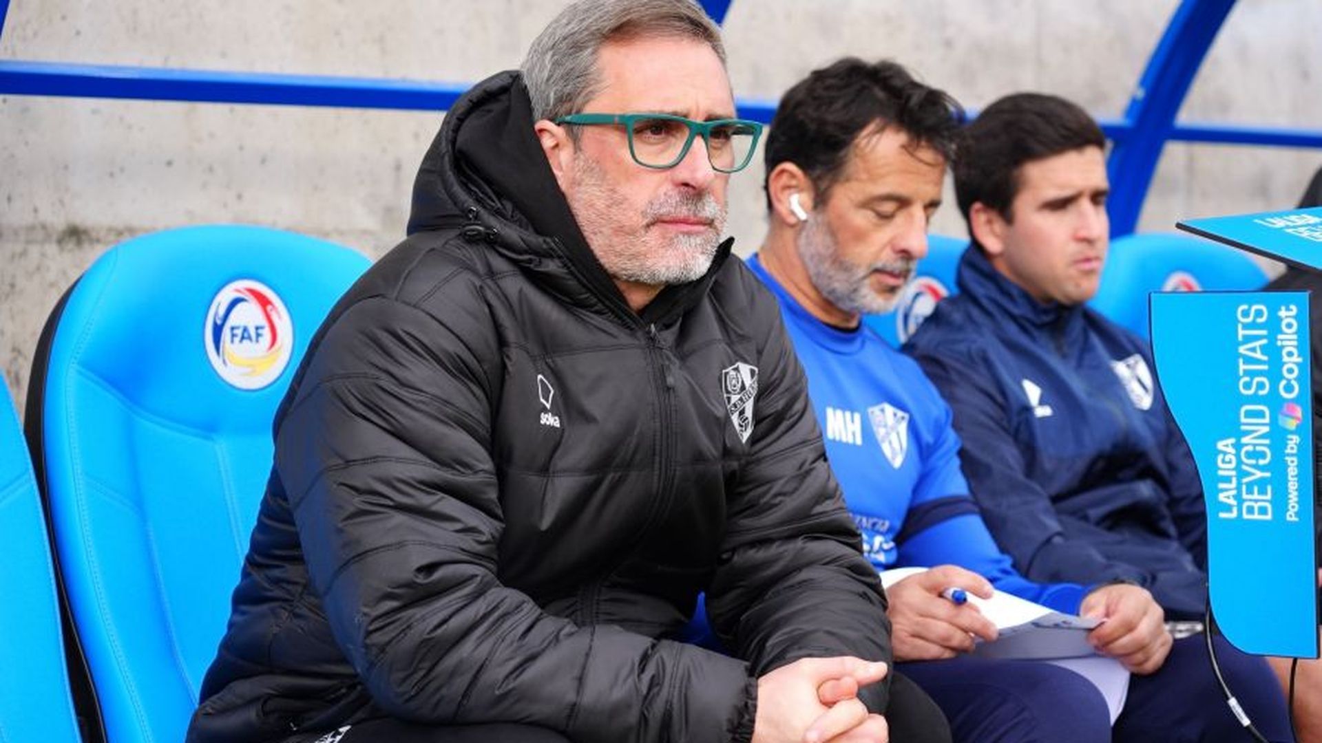 Jon Pérez Bolo, durante el Andorra - Huesca.