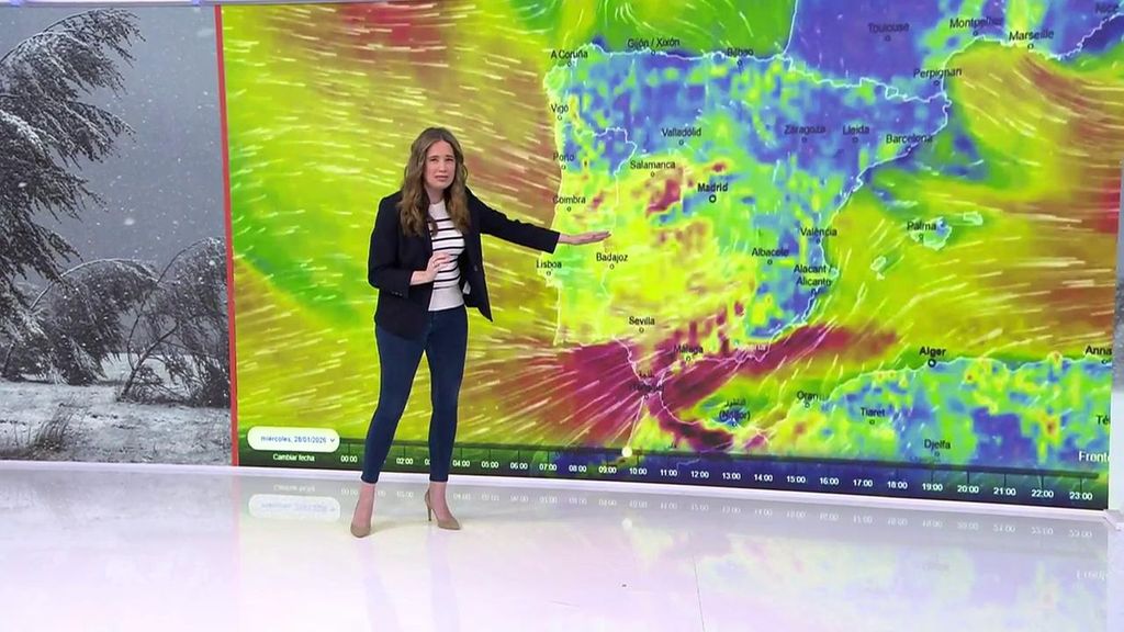 Lo peor de la borrasca Joseph se espera este miércoles: rachas de 70km/h en Madrid y nevadas en el centro y norte del país