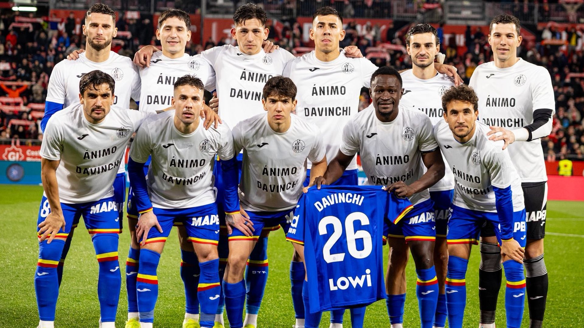 Los titulares del Getafe en Montilivi Los titulares del Getafe en Montilivi