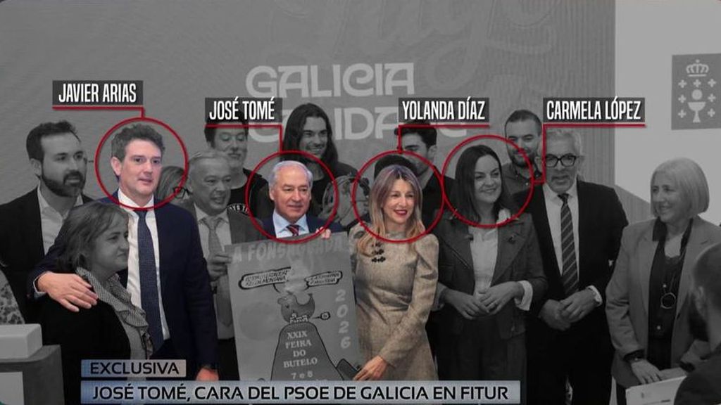 Las imágenes de Yolanda Díaz con José Tomé en Fitur tras ser denunciado por acoso sexual: Pablo Fernández (Podemos) lo califica de "error enorme"