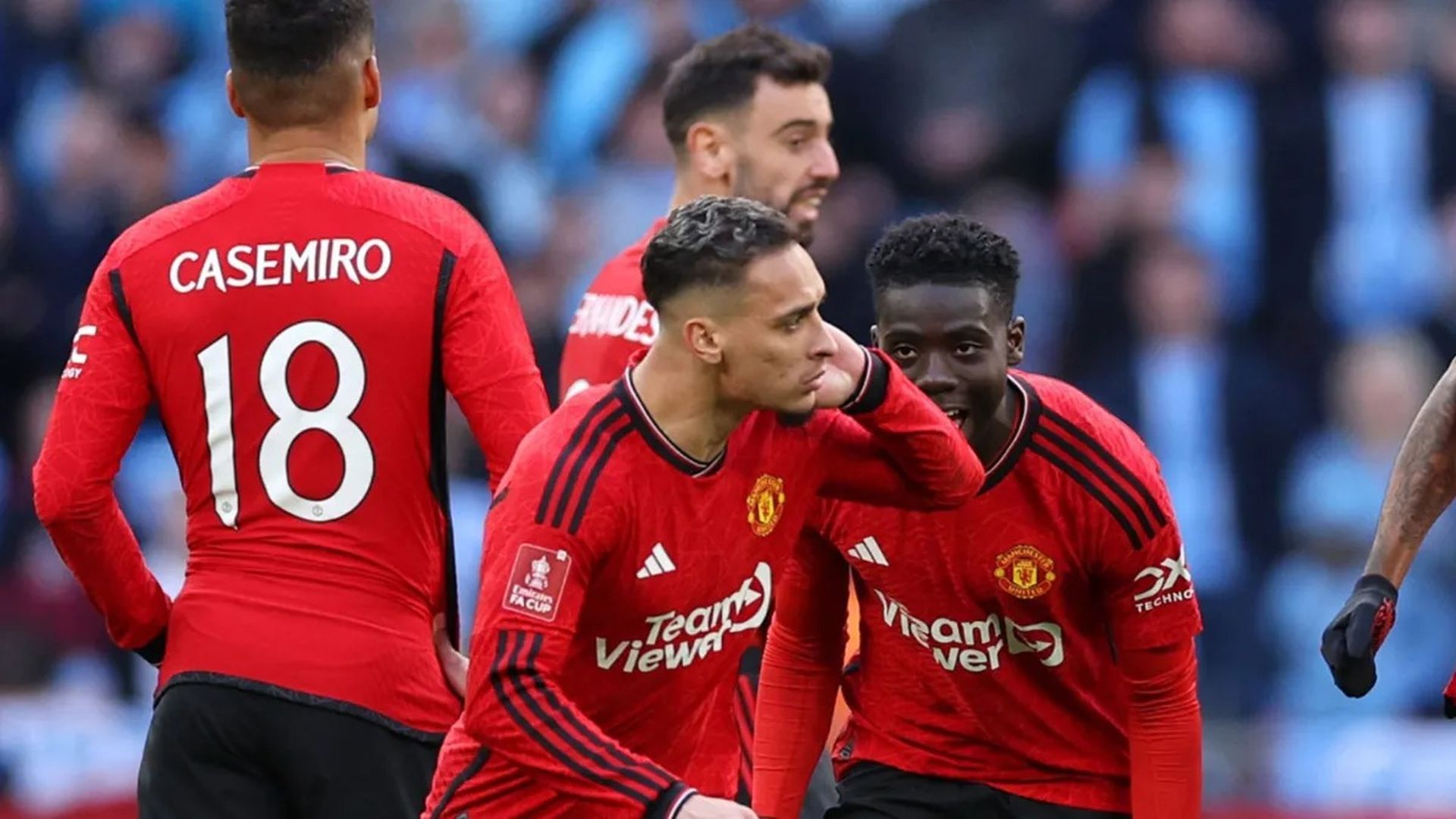 Antony en su etapa como red devil