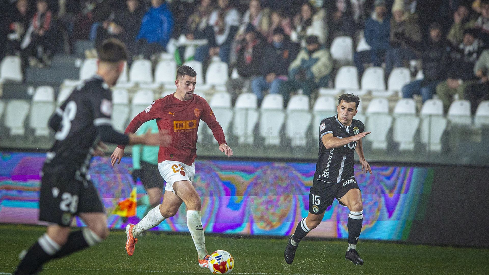 Baptiste Santamaría  en el Burgos - Valencia CF