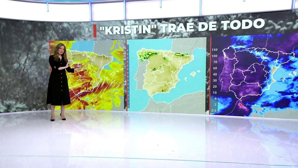 La borrasca Kristin desata un caos meteorológico en todo el país y aún va para largo: "Nos espera de todo"