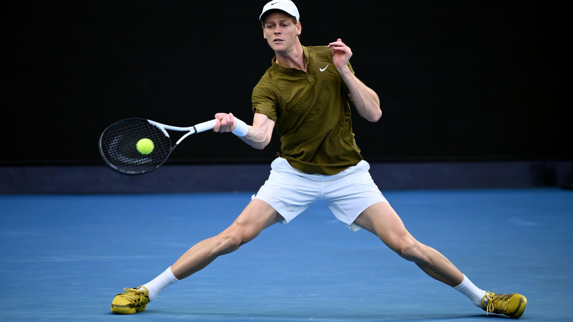 Jannik Sinner en el partido contra Ben Shelton de los cuartos de final del Australian Open