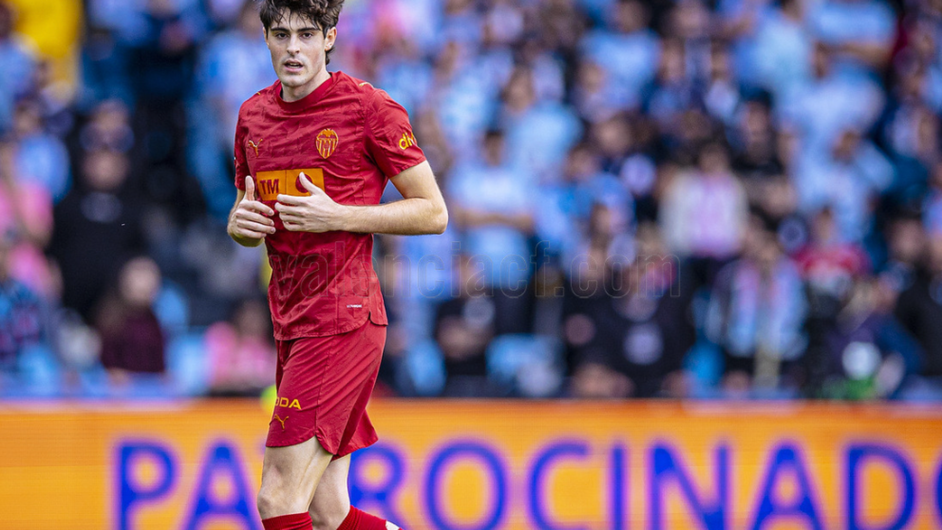 Javi Guerra en el Celta - Valencia CF