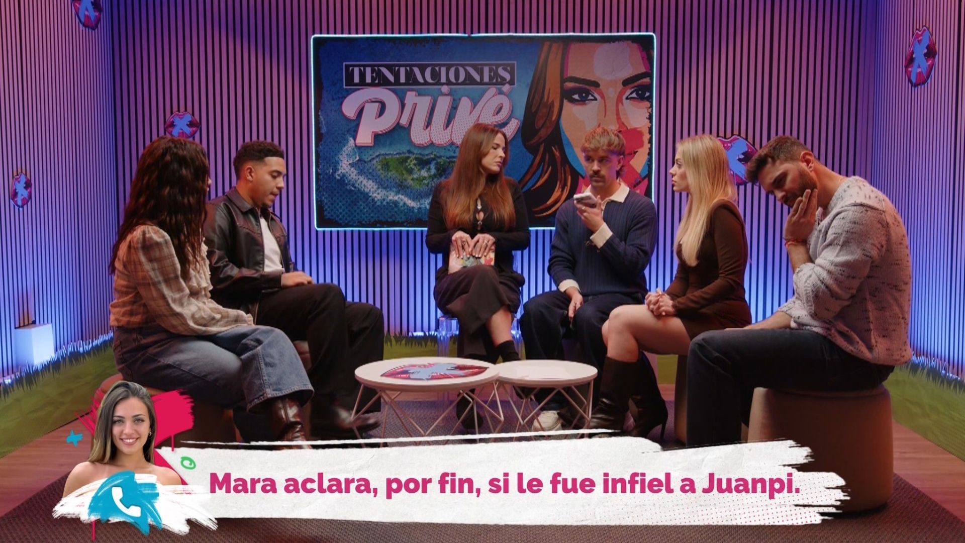 Mara reconoce en 'Tentaciones Privé' que le fue infiel a Juanpi con Álex Girona ¡y confiesa que él no lo sabe!: "Hubo guarreo y nos enrollamos"