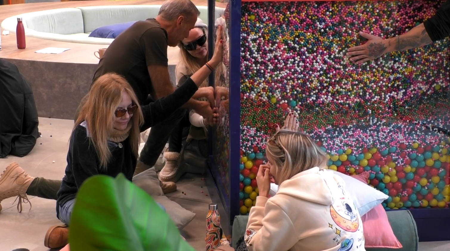 Carlos, Gloria y Belén en la prueba