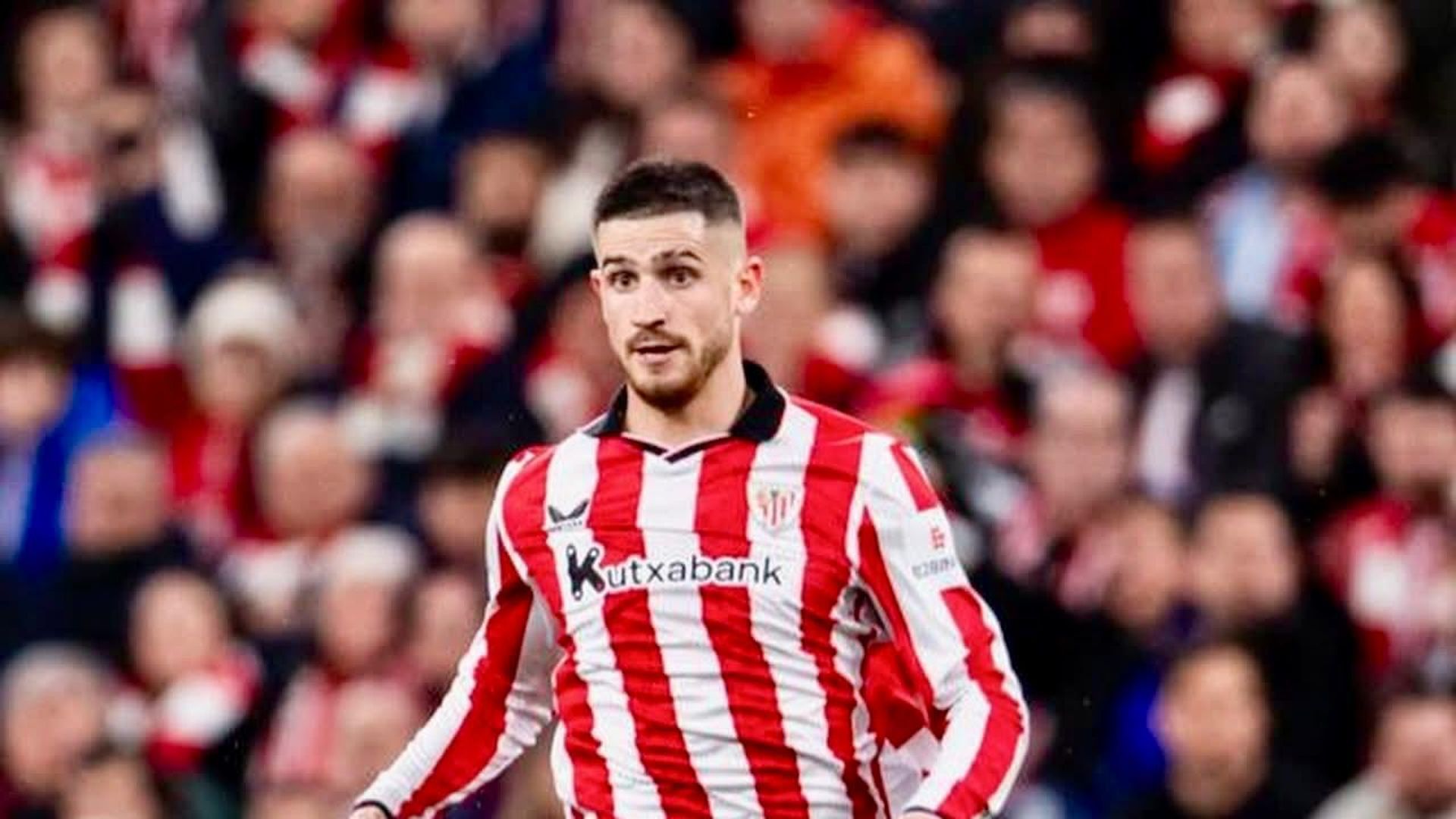 Conducción de Oihan Sancet jugando en Champions League en San Mamés Conducción de Oihan Sancet jugando en Champions League en San Mamés