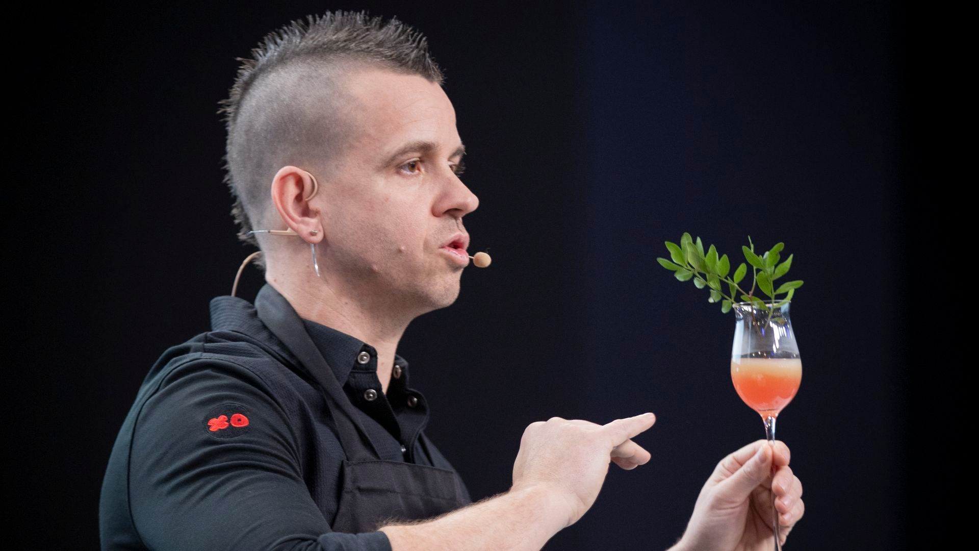 Dabiz Muñoz durante la presentación de su menú Metamorfosis