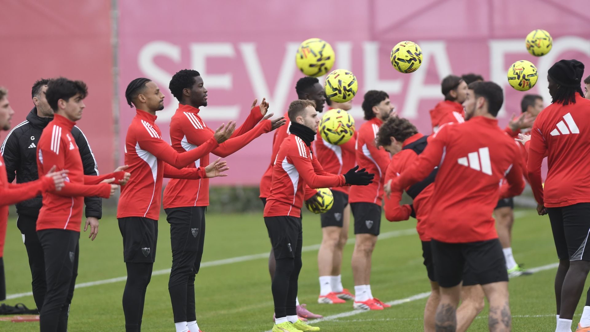 Entrenamiento del Sevilla Entrenamiento del Sevilla