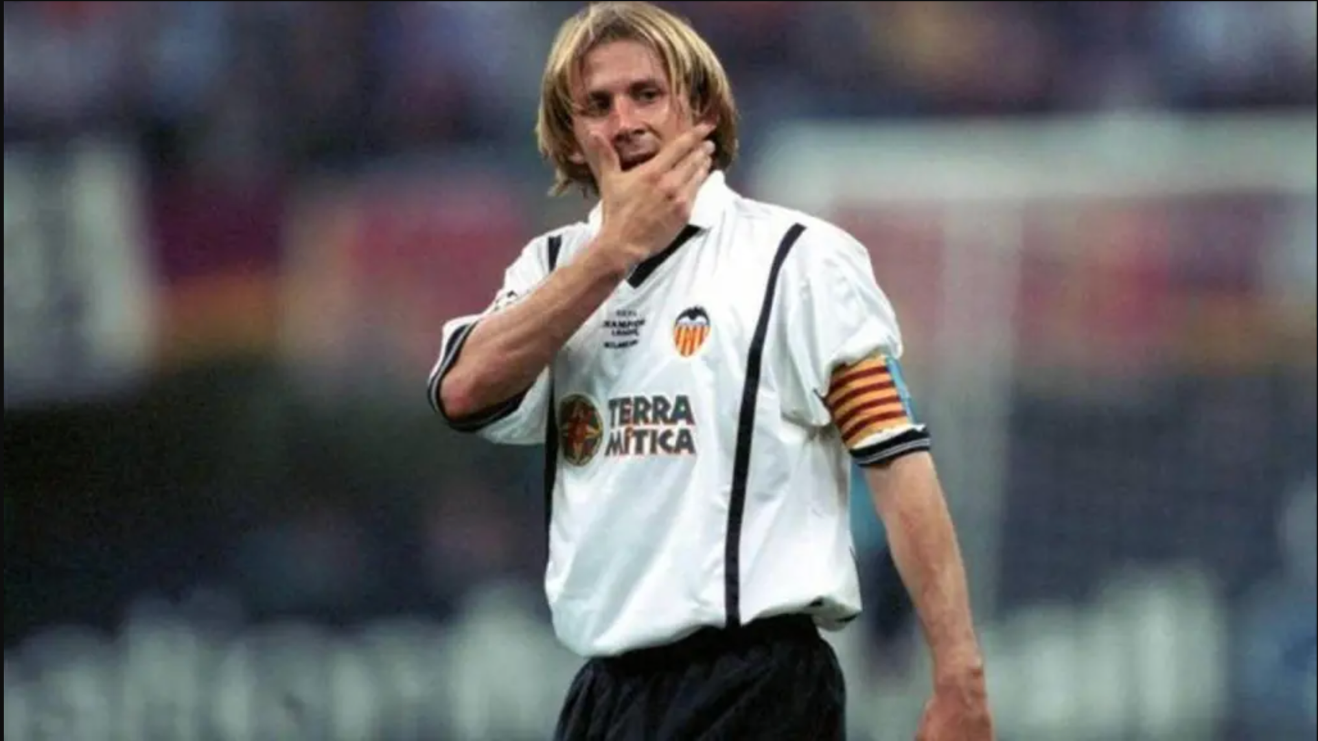 Gaizka Mendieta con el Valencia CF