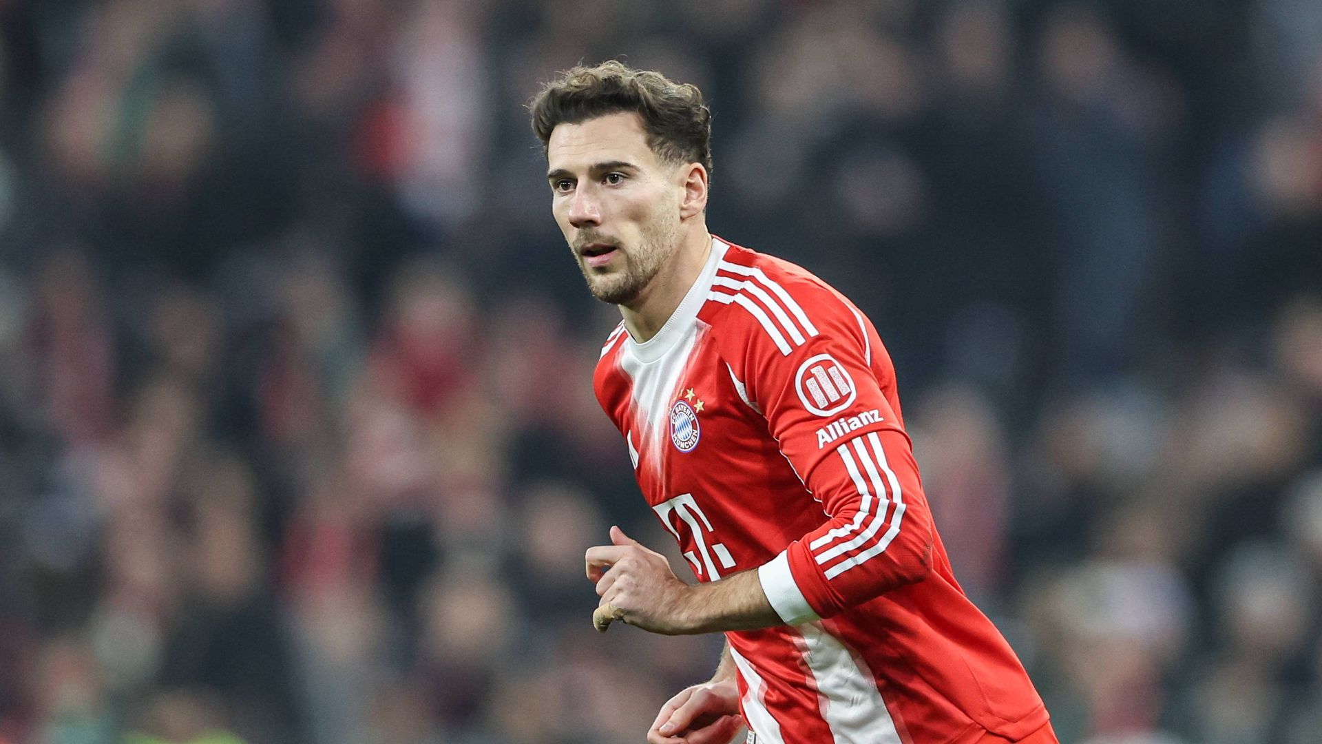 Goretzka en un partido con el Bayern