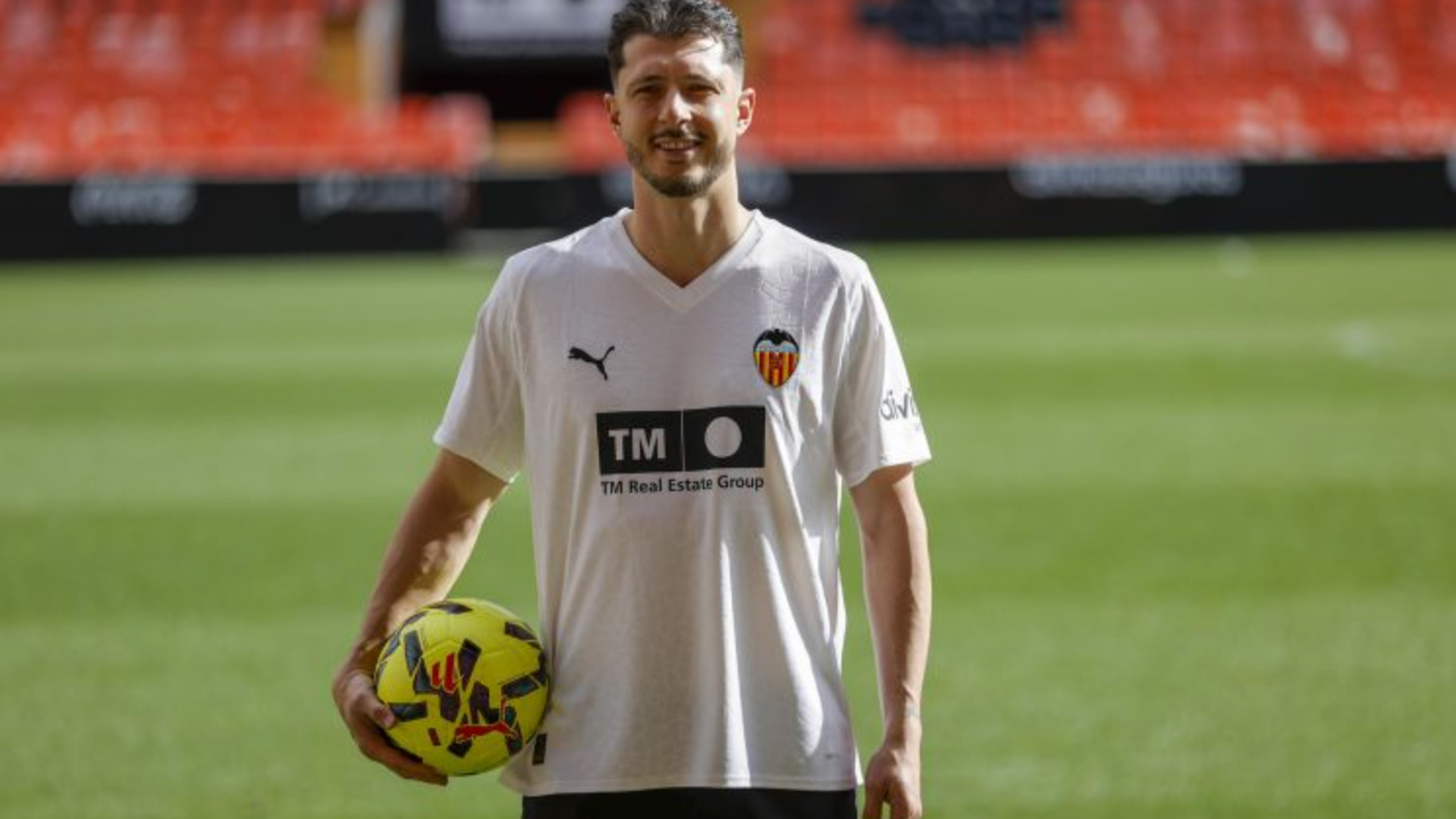Guido Rodríguez en Mestalla Guido Rodríguez en Mestalla