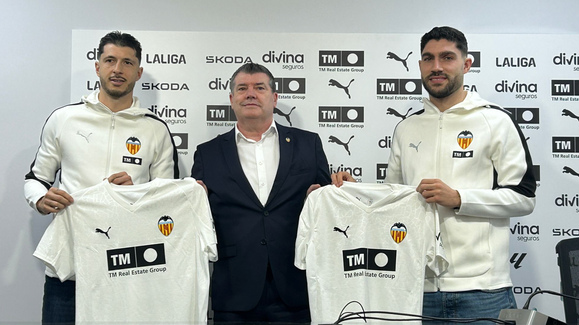 Guido Rodríguez y Unai Núñez, presentación oficial como jugador del Valencia CF