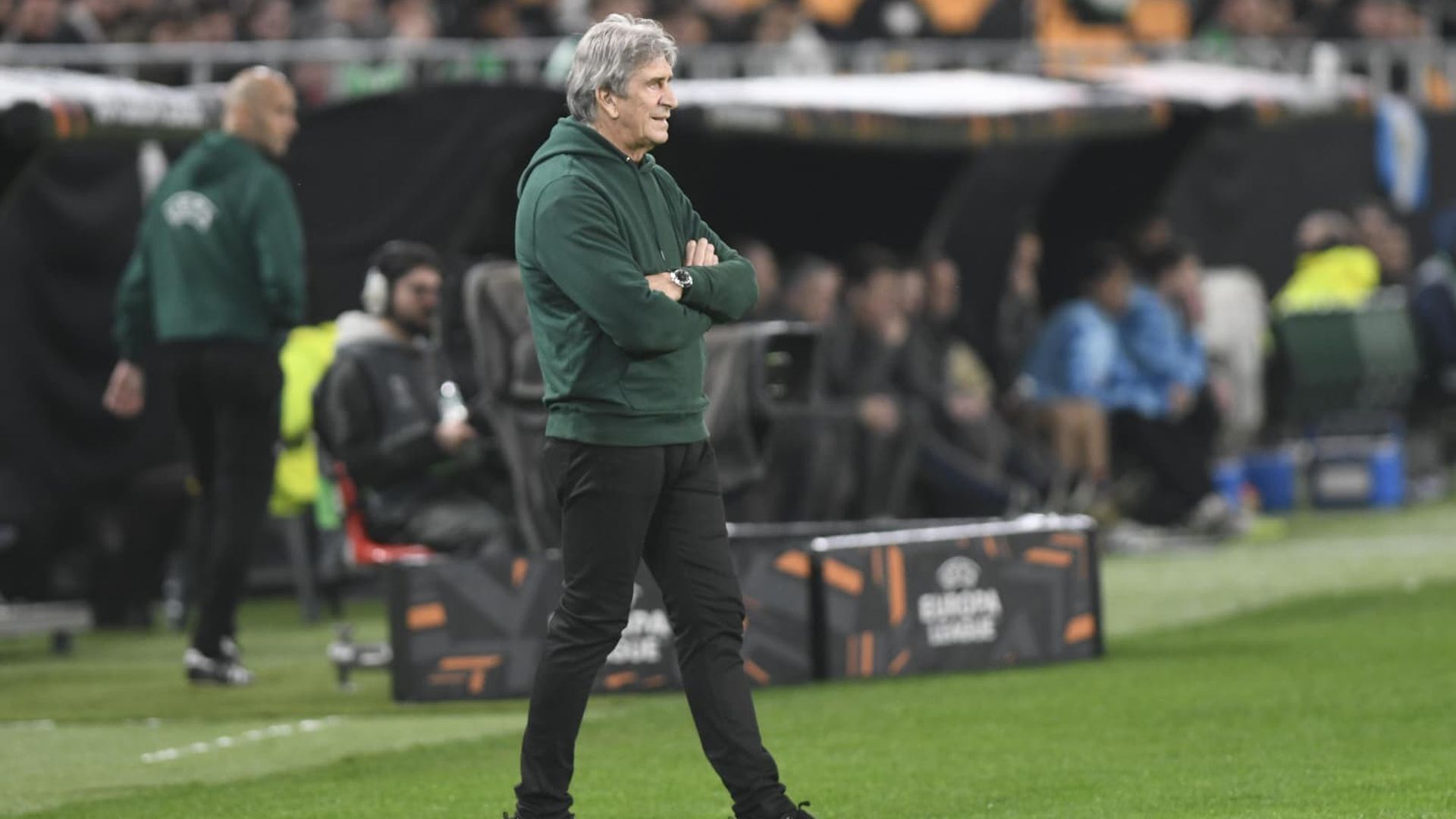 Manuel Pellegrini, en el Betis-Feyenoord Manuel Pellegrini, en el Betis-Feyenoord